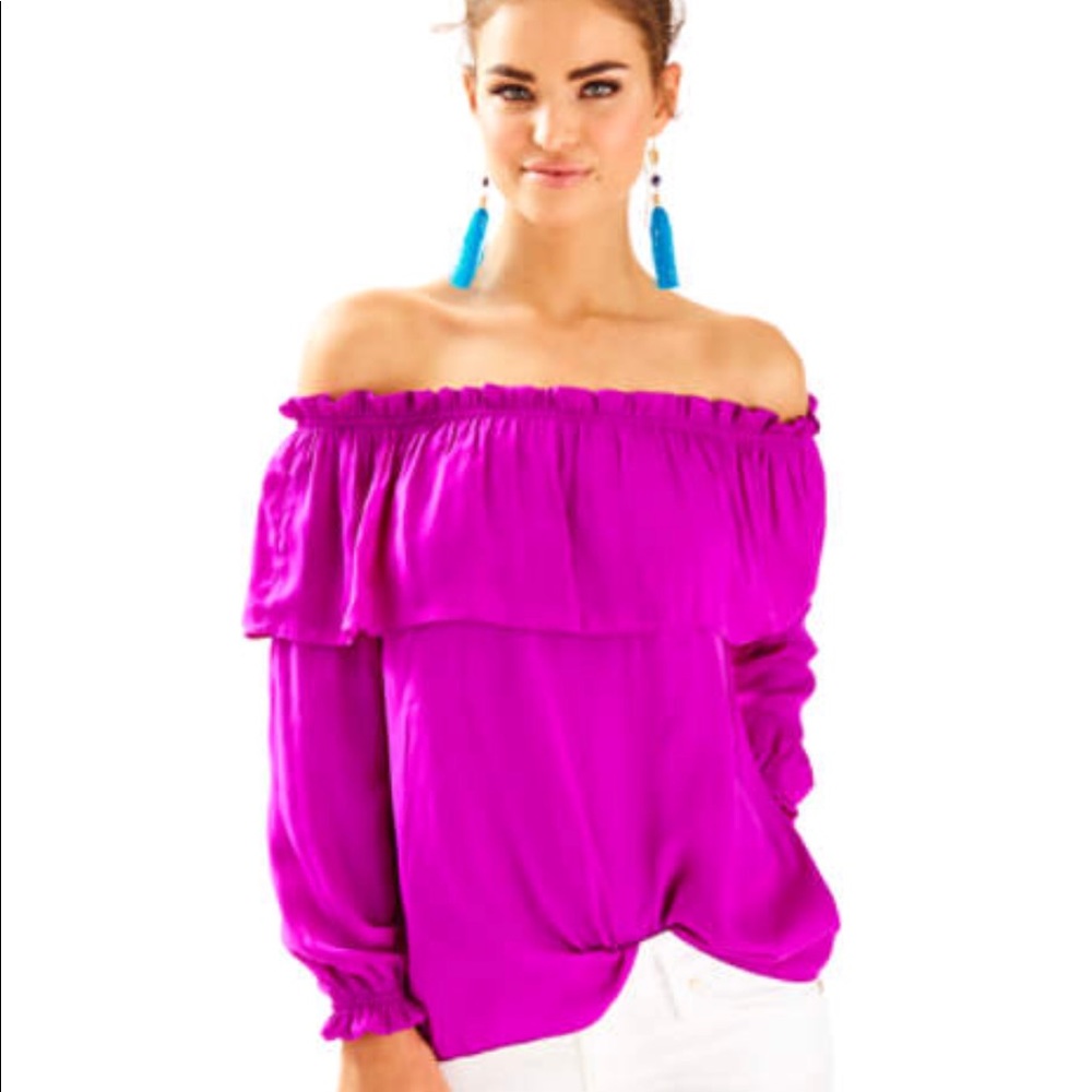 Lilly Pulitzer Rooney Silk Dee Top XL-New With Tag